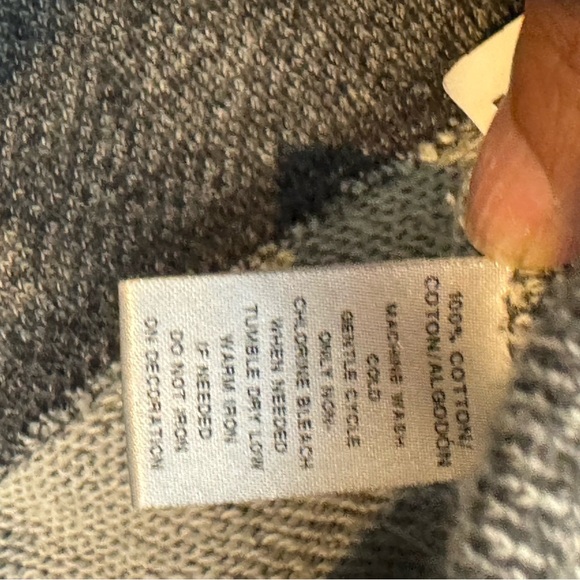 Loft Heather Charcoal Grey Jeweled Sweatshirt - Picture 4 of 7